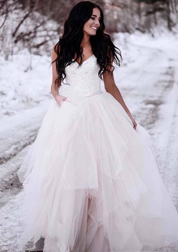 tulle wedding dresses uk