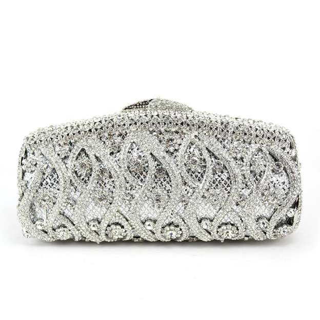 Lovely Gorgeous Crystal Clutch Women's Chain Wallets