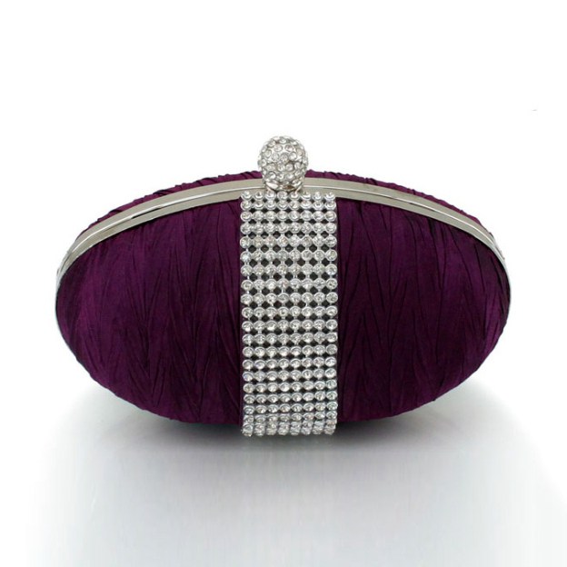 Rhinestone Studded Tassel Clutches