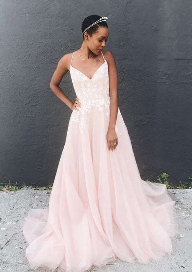 A-Line/Princess Scoop Sleeveless Tea-Length Sequined Prom Dresses