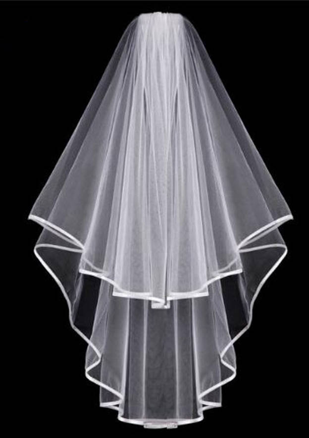 Tulle Two-tier Fingertip Bridal Veils