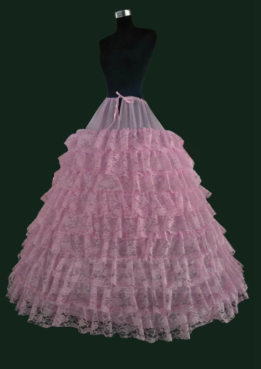 Women Petticoats Bustle Long/Floorlength Full Gown Slip Ball Gown Slip