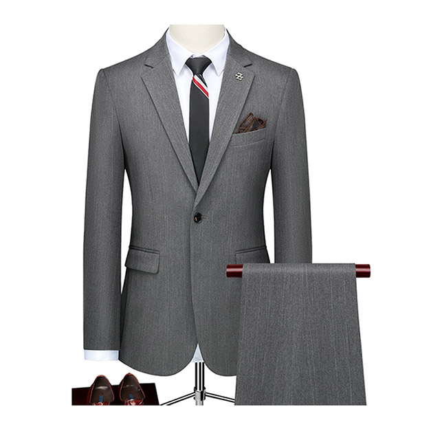 Notch Lapel Single Breasted 2 Piece Men's Wedding Suit 