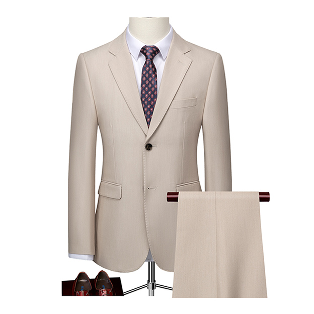Notch Lapel Single Breasted 2 Piece Men's Wedding Suit 