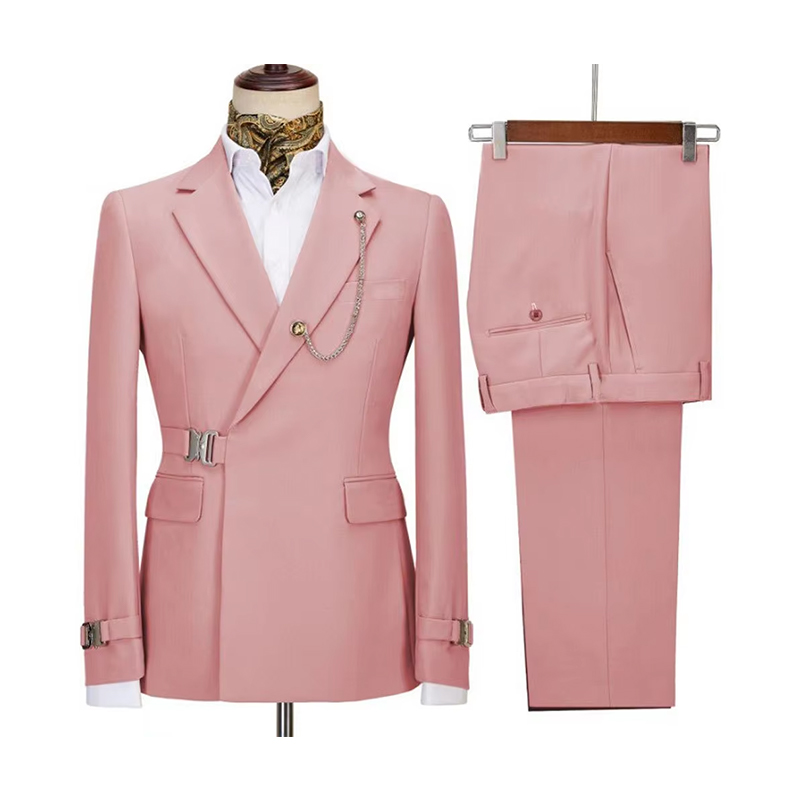 Notch Lapel 2 Piece Single Breasted Men's Prom Suit