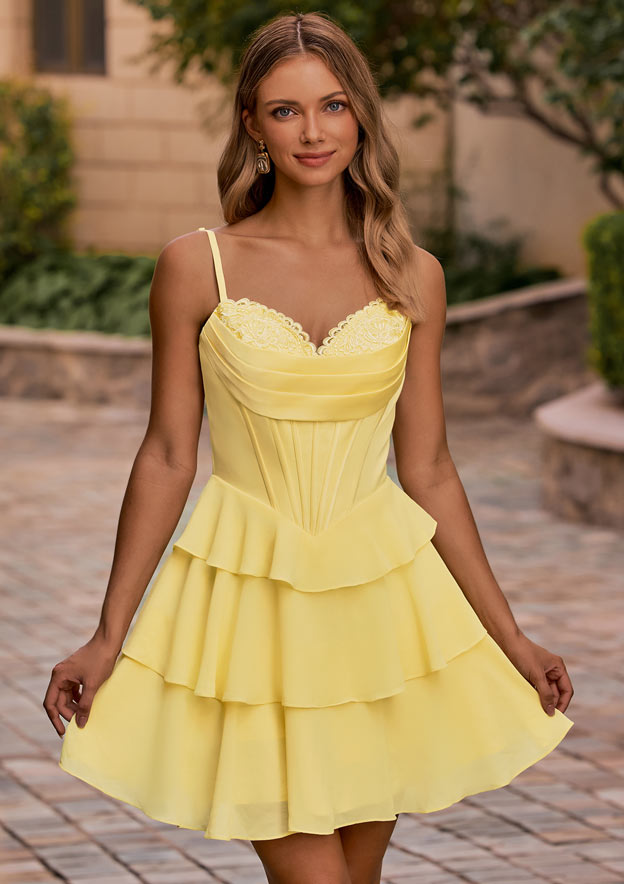 Ruffles Homecoming Dresses | Stacees