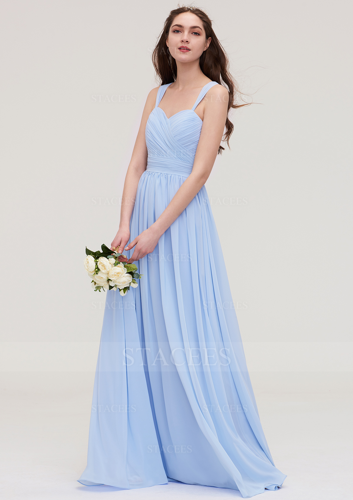 Comfortable Chiffon Sweetheart Bridesmaid Dress A-line Floor-Length With Pleated - Bridesmaid Dresses - Stacees Comfortable Chiffon Sweetheart Bridesmaid Dress A-line Floor-Length With Pleated - Bridesmaid Dresses - Stacees