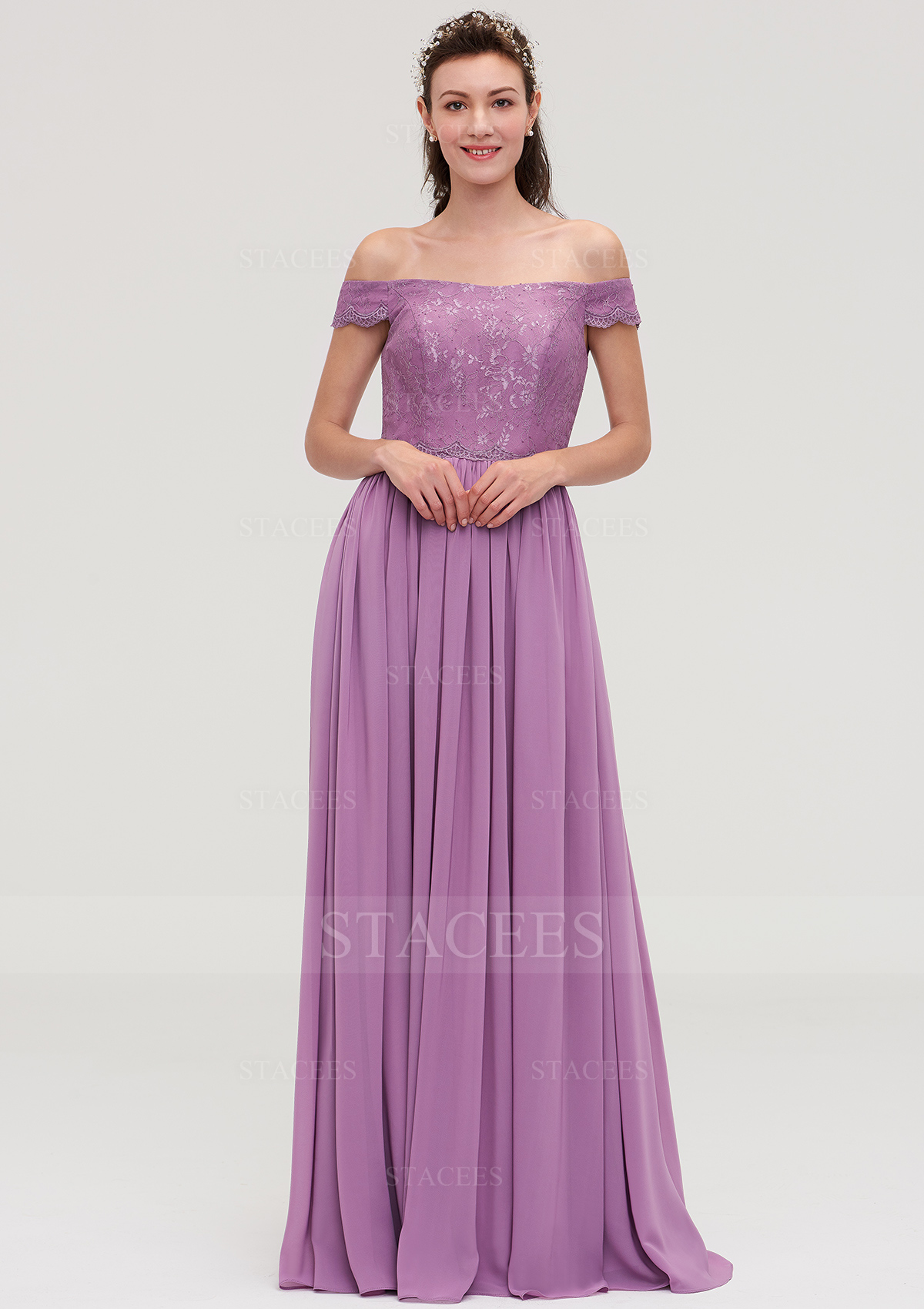chinese dress ladies A-Line Fuchsia One Shoulder Keyhole Pleated Metallic Prom Dress with S main image 1