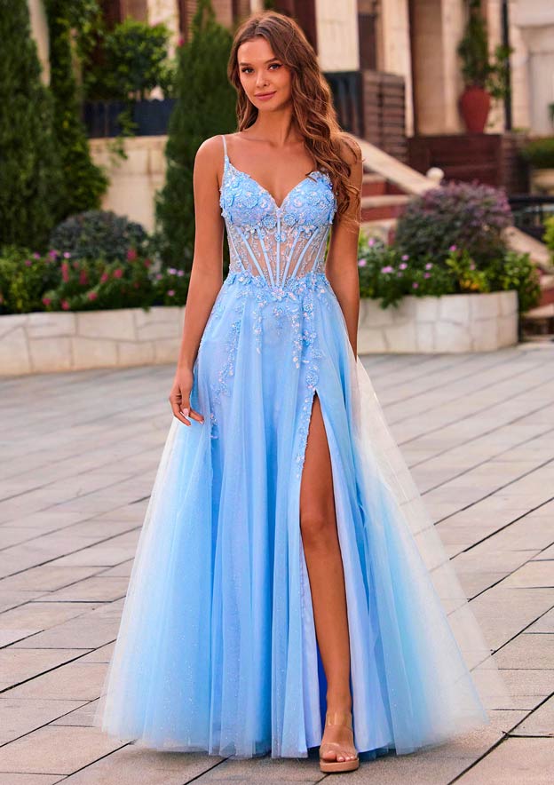 open lace back dress Glamorous Gold Floral Sequin Prom Dress with Criss-Cross Back – FancyVestido main image 0