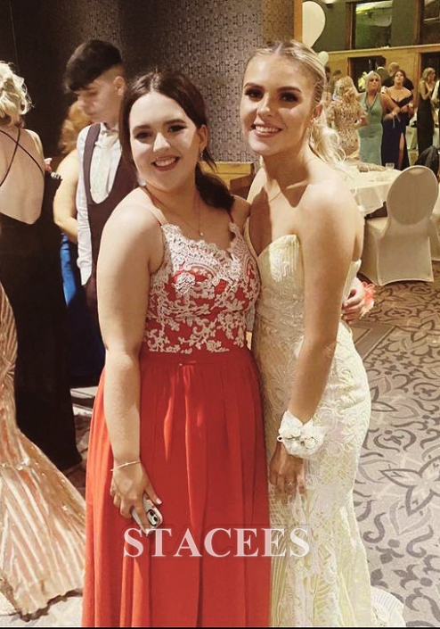 open lace back dress Alyce Prom Dress 61436 main image 1